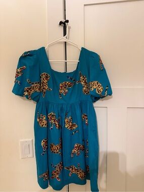 QUEEN OF SPARKLES CHEETAH DRESS NEVER WORN